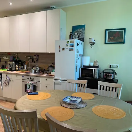 Apartment Ernesta Grand With Balcony 90m, Large Living With Kitchen, 2 Bedrooms Riga