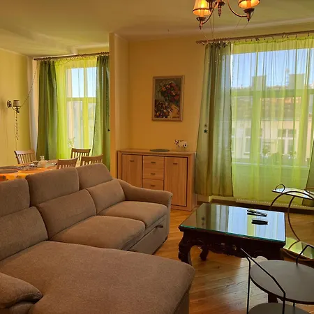 Ernesta Grand With Balcony 90m, Large Living With Kitchen, 2 Bedrooms * Riga