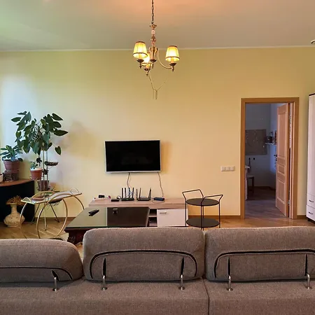 Ernesta Grand With Balcony 90m, Large Living With Kitchen, 2 Bedrooms Riga